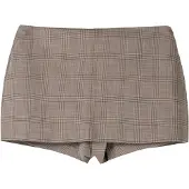 Bershka Pantalon marron / noir / blanc