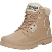 Palladium Bottines à lacets 'PAMPA' mastic / beige foncé / noir