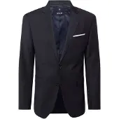 JOOP! Veste de costume bleu nuit / blanc