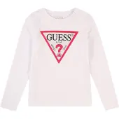 GUESS T-Shirt rouge vif / noir / blanc