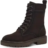 Tamaris Bottines à lacets brun foncé