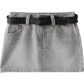 Bershka Jupe gris clair