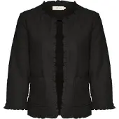 Cream Blazer 'Mellie' noir