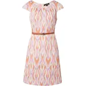 Comma Robe beige / orange / rose