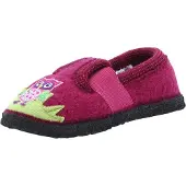 Beck Pantoufle 'Eule' vert clair / rose / rose foncé