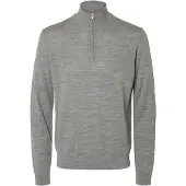 Selected Pull-over 'SLHTray' gris chiné