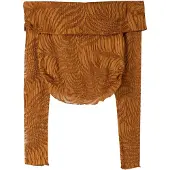 Bershka T-shirt marron / cognac