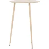 Ebuy24 Plaza table de bar Ø70 cm whitewash.