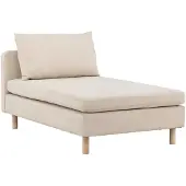 Venture Home Zero canapé, lit de repos module de canapé méridienne beige.
