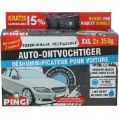 Pingi LV2-A350 Déshumidificateur pour voiture, lot de deux sachets de 350 g