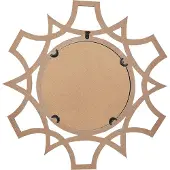 Beliani Miroir ZAPOPAN Bois clair