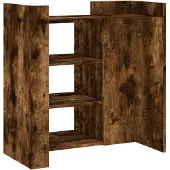 vidaXL Sideboard chêne fumé 73,5x35x75 cm bois composite