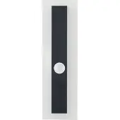 Beliani Applique LED d'extérieur noire 30 cm acier acrylique avec détecteur de mouvement design moderne