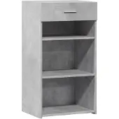 vidaXL Sideboard gris béton 50x42,5x93 cm Bois composite