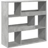 vidaXL Bibliothèque/Séparateur de pièce gris béton 100x33x94,5 cm