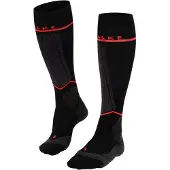 Falke SK Energising Chaussettes de ski , femmes, noir/rouge néon
