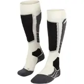 Falke SK2 Chaussettes de ski en laine, femmes, blanc cassé