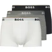 BOSS Boxers 'Power' gris chiné / noir / blanc