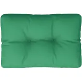 vidaXL Coussin de palette vert 60x40x12 cm tissu