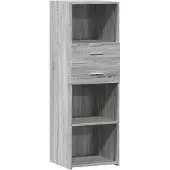 vidaXL Highboard Gris Sonoma 40x42,5x124 cm Matériau dérivé du bois