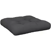 vidaXL Coussin de palette noir 60x60x12 cm tissu