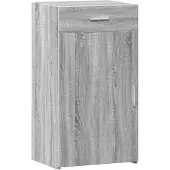 vidaXL Sideboard Gris Sonoma 50x42,5x93 cm Matériau dérivé du bois