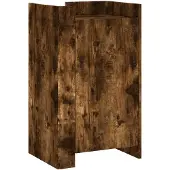 vidaXL Sideboard chêne fumé 45x35x75 cm bois composite