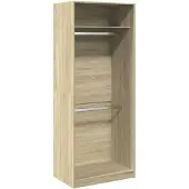 vidaXL Armoire Chêne Sonoma 80x50x200 cm Bois composite