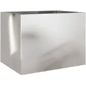 vidaXL Jardinière argenté 62x47x46 cm acier inoxydable