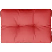 vidaXL Coussin de palette rouge 50x40x12 cm tissu