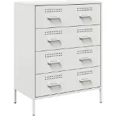 vidaXL Sideboard blanc 68x39x89 cm acier