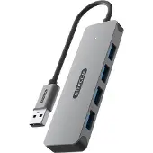 Sitecom Hub Usb-a Vers 4 X Argenté / Noir (cn-5005)