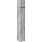 vidaXL Armoire haute étroite Gris Sonoma 30x42,5x225 cm Matériau dérivé du bois