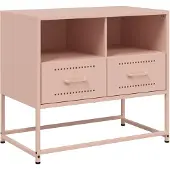 vidaXL Armoire TV rose 68x39x60,5 cm Acier