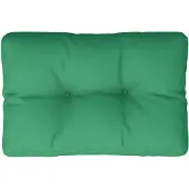 vidaXL Coussin de palette vert 50x40x12 cm tissu