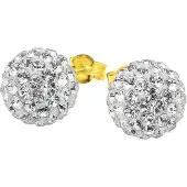 Lucardi Boucles d'oreilles or / transparent