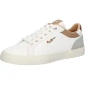 Pepe Jeans Baskets basses 'KENTON COURT' noisette / gris / blanc