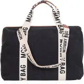 Childhome Sac à Langer Childhome Mommy Bag Signature Canvas Noir