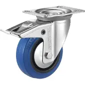 Tarsus Roulette pivotante + REM 125 mm. Bleu