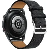 Beline pasek Watch 20mm Hermes Leather czarny /black box, Noir