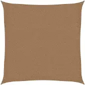 vidaXL Voile d'ombrage 160 g/m² Taupe 3x3 m PEHD