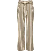 ONLY Pantalon à pince 'Lowa' chamois / blanc
