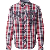 CAMP DAVID Chemise 'Heli Flight' marine / gris / rouge