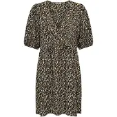 ONLY Robe 'ZORA' sable / marron / blanc