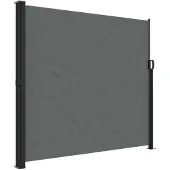 vidaXL Marquise latérale extensible Anthracite 180x600 cm