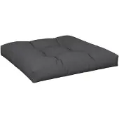 vidaXL Coussin de palette noir 70x70x12 cm tissu