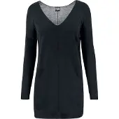Urban Classics Sweat-shirt de - Sweat Fin Tricot Oversize Col V - S - 3XL - pour Femme - noir - Taille M