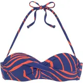 Buffalo Hauts de bikini '' bleu foncé / orange