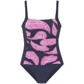 LASCANA Maillot de bain modelant marine / lilas