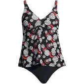LASCANA Tankini rouge / noir / blanc